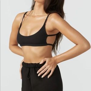 Joah brown cage bra